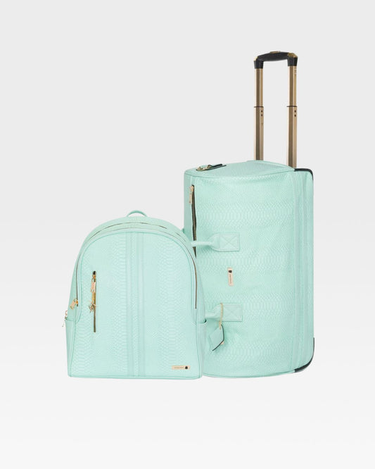Apollo 1 Backpack & Rolling Duffle Bag Set in Mint