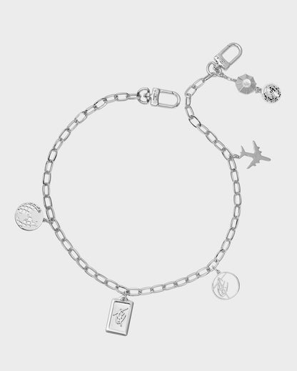 Charm Necklace in Silver