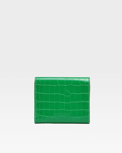 Mini Leather Wallet in Green