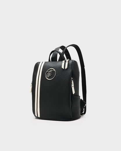 Striped Sensation Backpack in Black