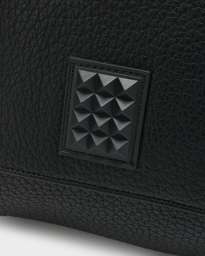 Striped Sensation Duffle Bag in Black