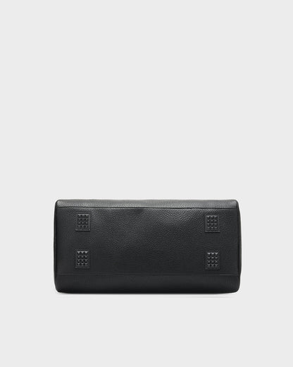 Striped Sensation Duffle Bag in Black
