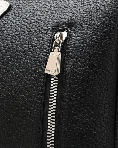 Striped Sensation Duffle Bag in Black