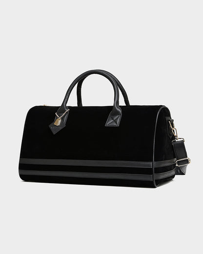 Velvet Travel Set in Black