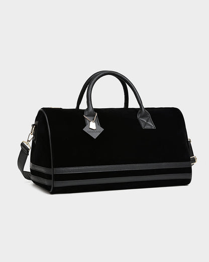 Velvet Travel Set in Black